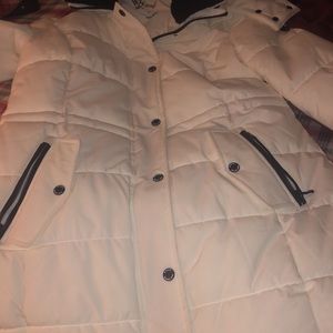 White Michael Kors winter coat